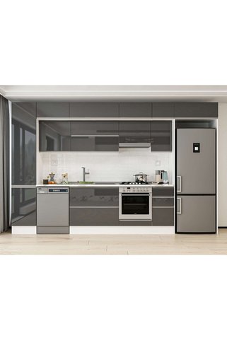 Alvinka 365X240 Cm High Gloss Mutfak Dolabı Mbb-E80B45S40-1