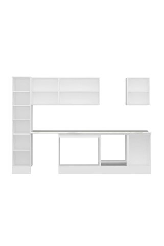 Alvinka 290X210 Cm High Gloss Mutfak Dolabı Mb-E80B40S50-2