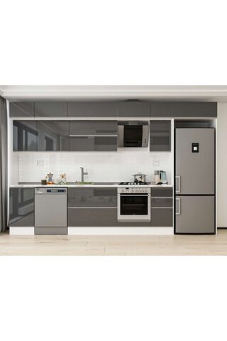 Alvinka 365X240 Cm High Gloss Mutfak Dolabı Mb-E80S45S40-2