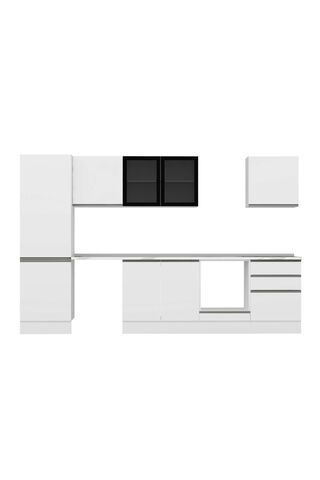 Alvinka 330X210 Cm High Gloss Mutfak Dolabı M-E90S60S60-3