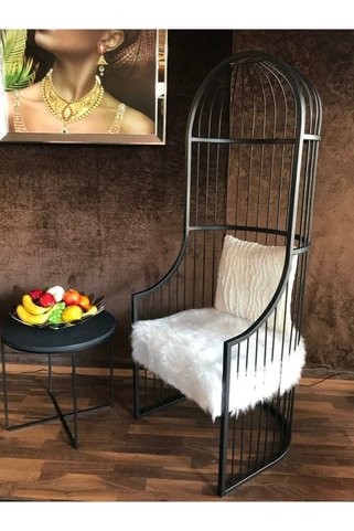 numan metal Kafes Berjer Siyah Boya Güzellik Salonu Otel Cafe