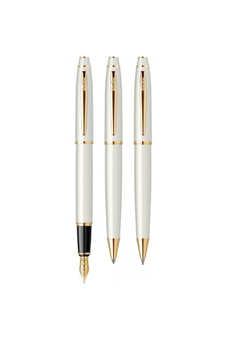 Scrikss WizDesign 35 DOLMA KALEM + TÜKENMEZKALEM + VERSATİL SET BEYAZ ALTIN (GARANTİLİ-KUTULU-KİŞİYE ÖZEL)