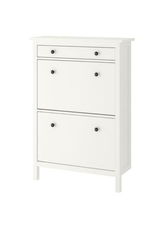 IKEA Hemnes ayakkabı dolabı beyaz, 80x30x127cm 2bölmeli