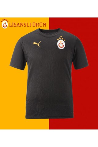 Galatasaray Lisanslı A Takım Siyah Antrenman 5 Yıldız T-Shirt