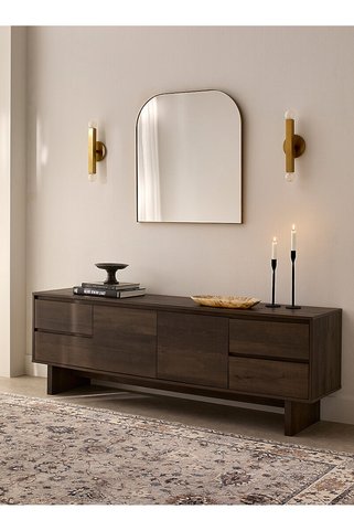 Wildwood atolye Dark brown laminate TV unit