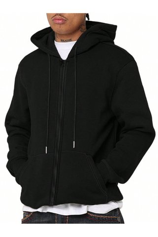 Deocept Unisex Okul Lise Ortaokul Baskısız Düz Fermuarlı Ceket Kapüşonlu Basic Oversize Geniş Sweatshirt