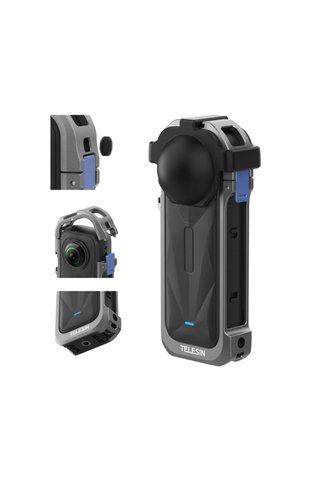 TELESIN Insta360 X5 Uyumlu Utility Metal Çerçeve | Utility Frame Metal Cage for Insta360 X5