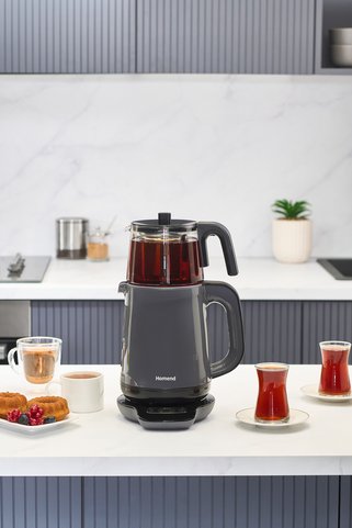 HOMEND Royaltea 1729H Konuşan Çay Makinesi Antrasit