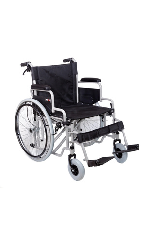 Comfort Plus Tekerlekli Sandalye | 60 cm Geniş Oturum, Çift Makaslı Çelik Şase DM-312