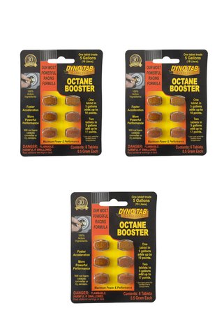 DYNO TAB Oktan Arttırıcı Benzinli Araçlar Için Octane Booster 3 Lü Set (Made In Usa)