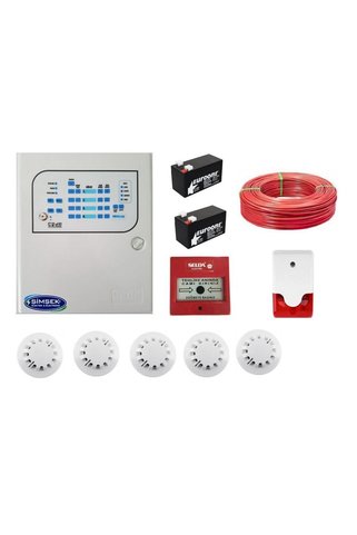 Codesec 5 Lİ YANGIN ALARM SETİ KABLO DAHİL