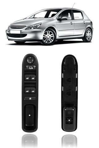 Vorgens Peugeot 307 (uyumlu) Cam Açma Dügmesi Anahtari Sol 6554KT (2001-2008)