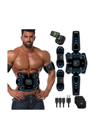 TALAY Karın Kas Stimülatörü Eğitmen Ems Abs Dijital Led Şarjlı 8+2+2 Pad Ser 2+1