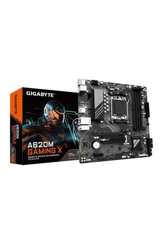 Gigabyte A620M GAMING X 1.0 A620 DDR5 (Vga Yok) GLan mATX HDMI DP TYP-C M2 AM5 AMD Anakart
