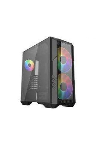Cooler Master Haf 500 Tg Mesh Argb 1X120CM 2X200CM Fanlı Midt Atx Siyah Kasa