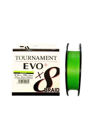 daiwa Tournament EVO+ 135m 0.14mm 8X Chartreuse İp Misina