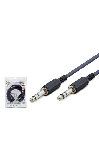 Marsilyan 6.35 Mm Stereo Jack Kablosu 3 M Siyah HDX1049