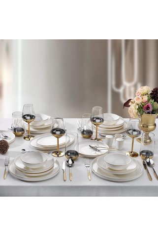 Schafer Adel Gold 56 Parça 12 Kişilik Yemek Takımı