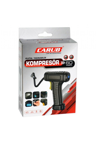 gnsstore Carub Hava Kompresörü Dijital Şarjlı 60W