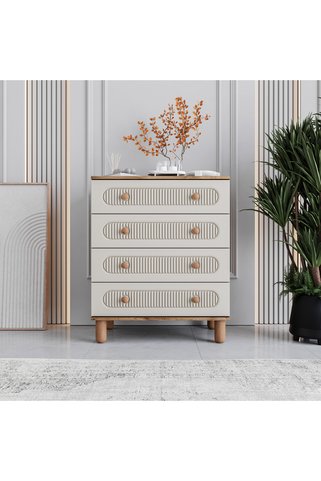 MONZIO Milen 4 Çekmeceli Şifonyer %100 MDF
