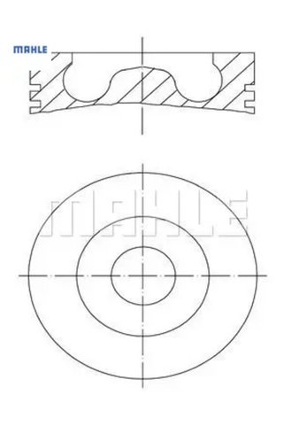 MAHLE Piston Segman 86.00mm+0,50 Boxer-v347 2.2hdi/tdci