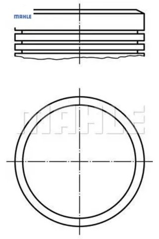 MAHLE Piston Segman 78,50mm+0,50 206-307 1.6 16v/tu5jp4