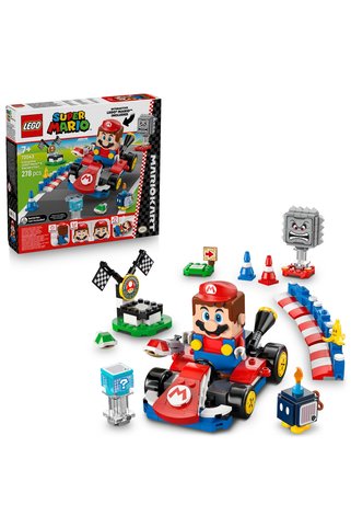 LEGO ® Super Mario™ Mario Kart™ – İnteraktif ® Mario™ ve Standard Kart 72043 -7+ Yapım Seti(278P)