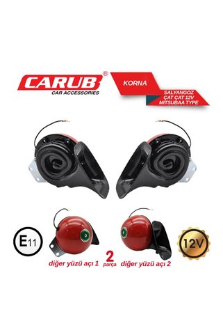 Carub 12v Çat Çat Korna Mıtsuba Tipi (ORJINAL TİPİ)