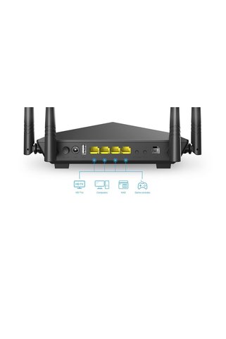 Tenda V12 AC1200 5 Ghz 10/100/1000 867 Mbps Vdsl2 Modem