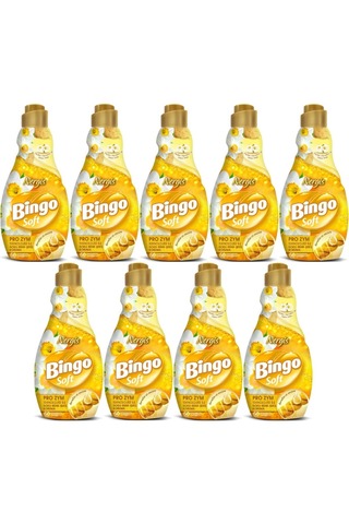 Bingo Soft Çamaşır Yumuşatıcı Konsantre 1440ML Nergis (9 Lu Set)