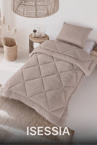 Isessia Lüks Wellsoft Çift Taraflı Yumuşak 4 Mevsim Konfor Yorgan Seti | Yorgan | Uyku Seti 155 x 215 cm