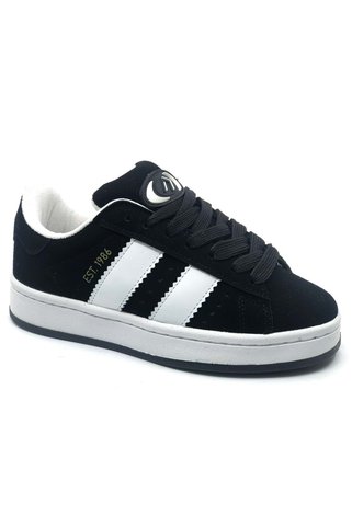 Kids Club Shoes Kocamanlar Ravanta Sneaker Unisex Spor Ayakkabı SİYAH-BEYAZ