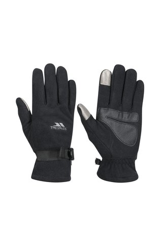 Trespass Contact - Unisex Adults Gloves Unisex Siyah Eldiven UNISEX ELDİVEN UAGLGLH20001