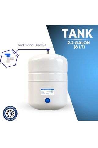 Water Maybach 8 Litre Metal Tank 2.2 Galon Su Arıtma Tankı