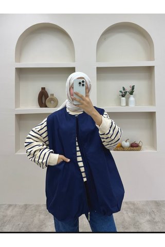 lurex moda Bomber Yelek