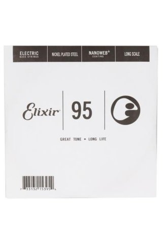 Elixir NANOWEB Coating Long Scale Tek Bas Gitar Teki (.095)