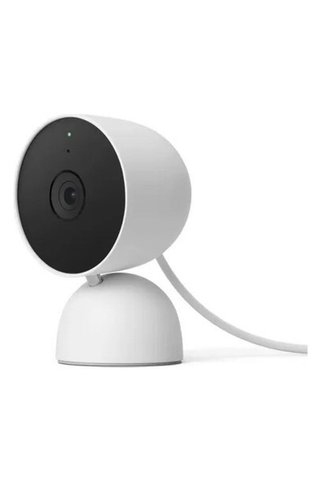Google Nest Cam (İç Mekan, Kablolu) 2. Nesil, 1080p HDR Güvenlik Kamerası, Gece Görüşü, Kişi/Evcil H