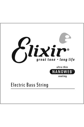 Elixir Nanoweb Coating Long Scale Tek Bas Gitar Teki (.040)