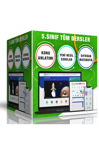 Enine Boyuna Eğitim 5. Sınıf Tüm Dersler Eğitim Seti (Online Eğitim)