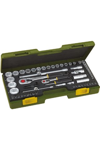Proxxon 23286 1/4-1/2’’ Cırcır Kollu 65 Parçalı Lokma Takımı