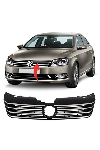 gkl Vw Passat B7 2011-2015 Ön Panjur Krom Parlak Siyah 3AA853651