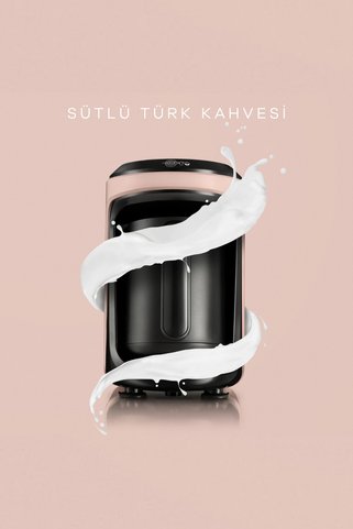 Karaca Hatır Hüps Sütlü Türk Kahve Makinesi Pearly Pink 153.03.06.2264