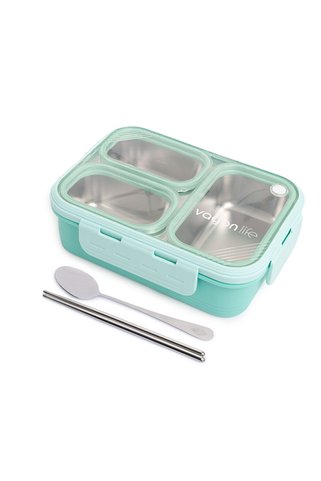 Vagonlife Paslanmaz Çelik 620ml Lunch Box-Yeşil 1 Adet