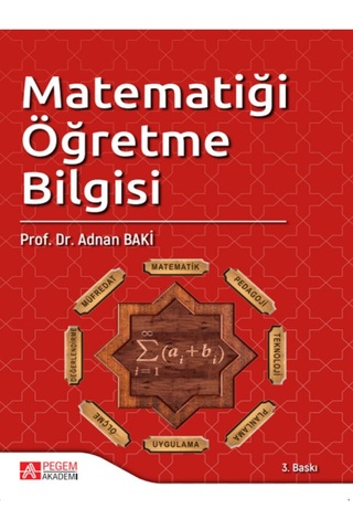Seçkin Yayıncılık Adnan Baki  Matematiği Öğretme Bilgisi