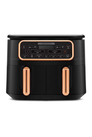 Karaca Air Pro Cook Duo Ev Yemeği XXXL 4+4 Litre Airfryer Black Cooper 8 Kişilik