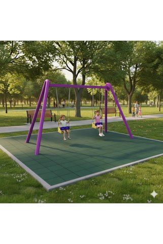 Soylu Grup Kent ve Bahçe Mobilyaları İkili Salıncak, Park Salıncak Modeli