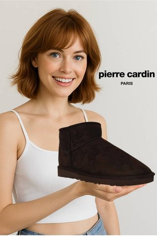 Pierre Cardin Pc-52126 İçi Sıcak Peluş Kürk Tüylü Kahve Günlük Kadın Bot