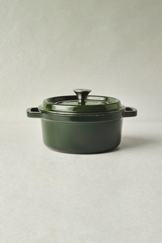 Karaca Heritage Demir Döküm Emayeli Tencere Yeşil 24 cm