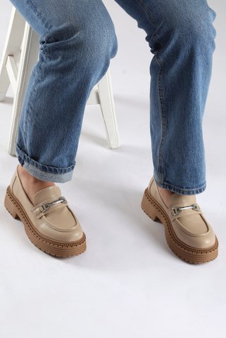 Pierre Cardin ® | PC-52431-3076 Bej Cilt-Kadın Günlük Ayakkabı
