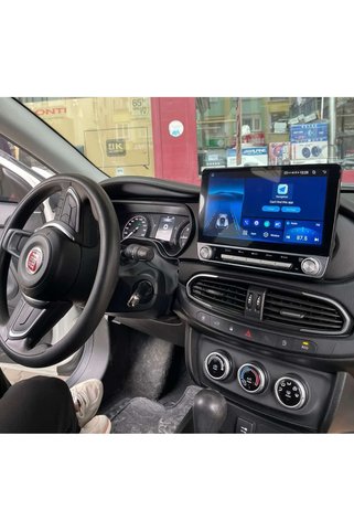 Navigold FIAT EGEA uyumlu 10.1" 2+32 TUŞLU QLED ANDROİD CARPLAY ANDROİD AUTO MULTİMEDİA TEYP